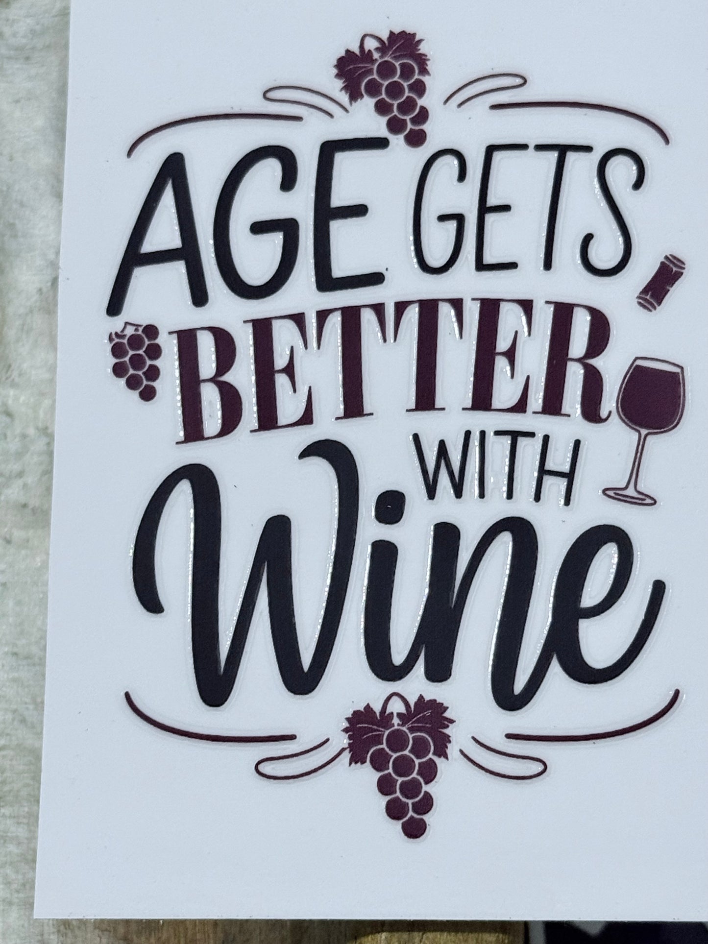 Wine Lover UVDTF Decal Bundle – 3x4 Waterproof Permanent Stickers for Tumblers, Glassware, Gifts & Crafts | Funny Wine Quotes | Smooth Gloss Finish