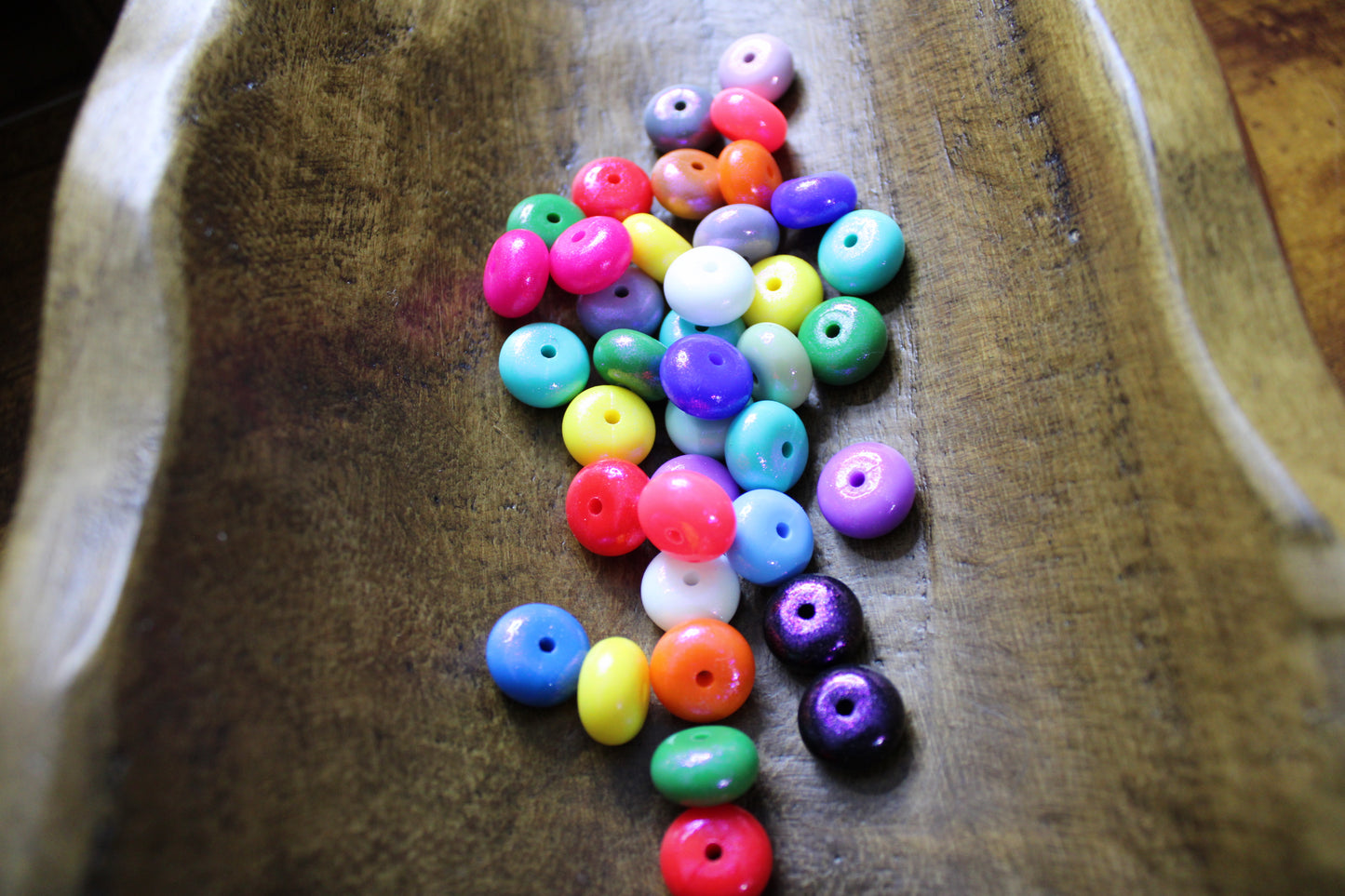 14mm Opal Abacus Silicone Spacer Bead 20 Count Bag