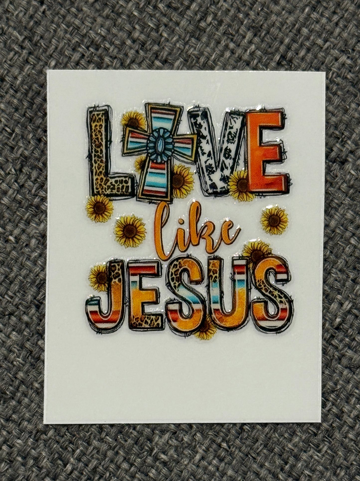 Faith & Sunflower 2x2 UV DTF Decal Bundle – Christian Inspirational Cup Stickers