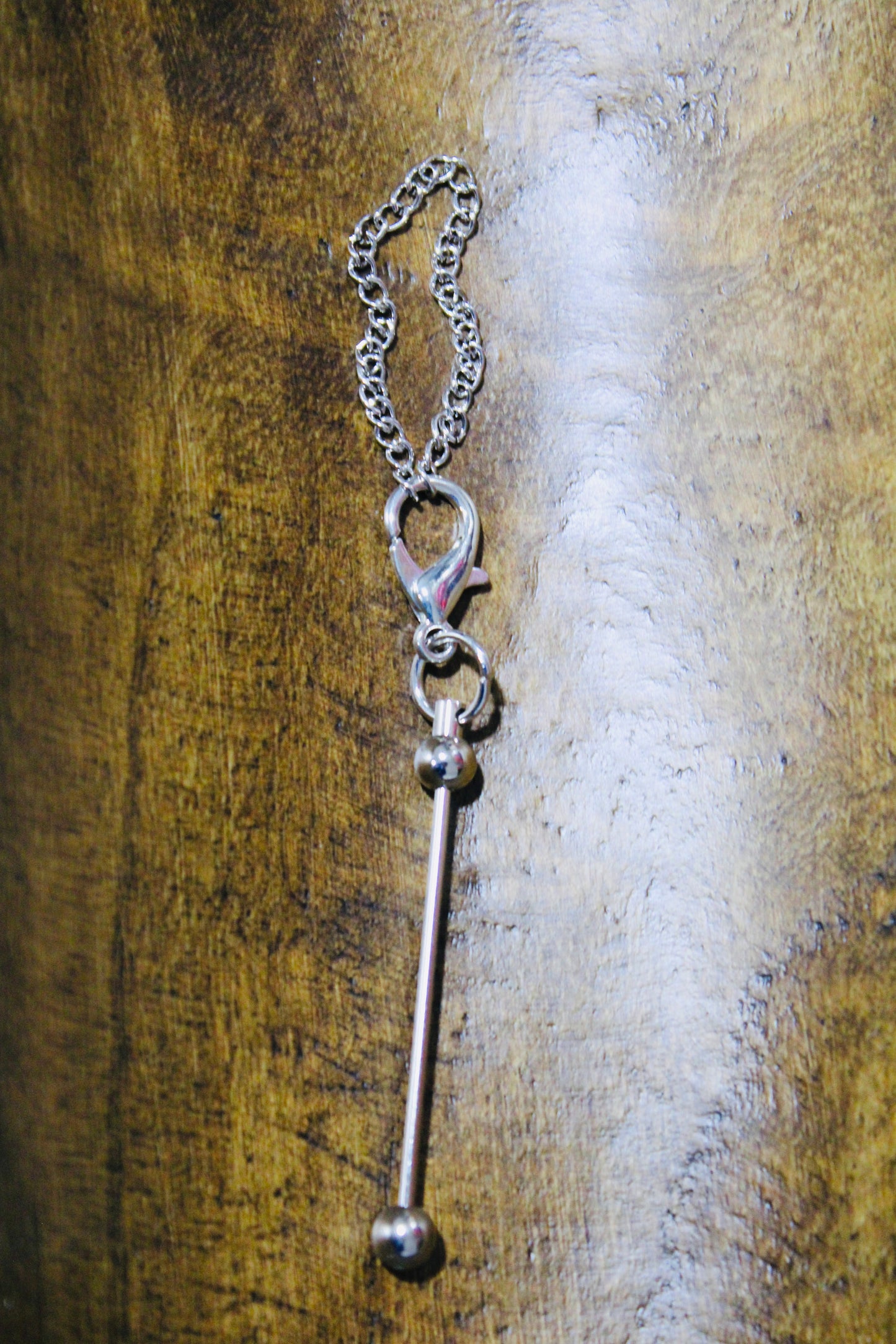 Chain Cup Charm Bead-able Silver