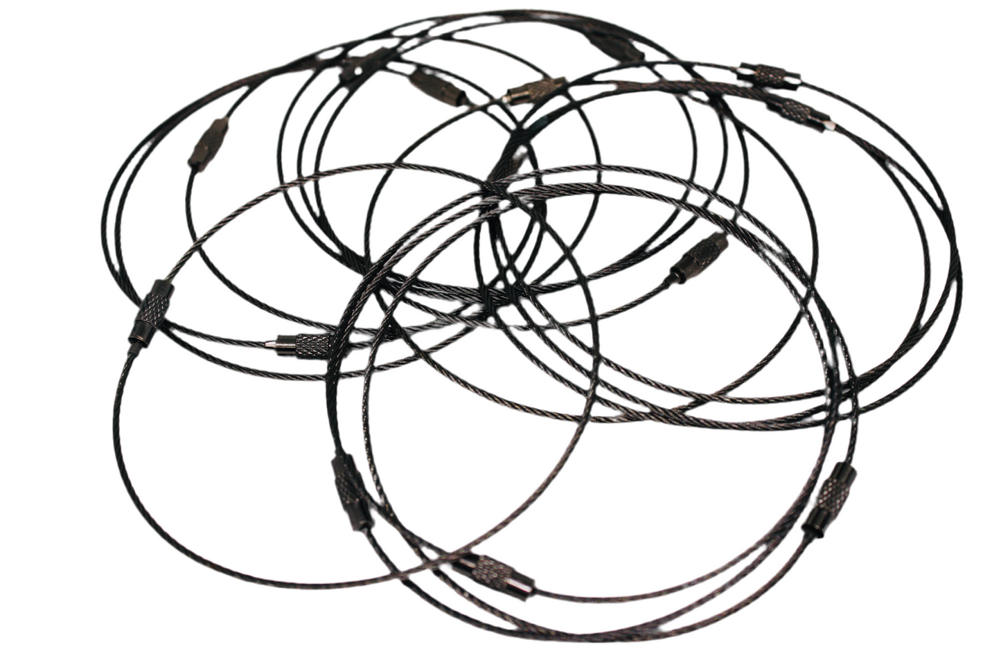 Wristlet Beading Wire 12 Count Jewelry Making Wire Keychain Wristlet Wire 10 Inch