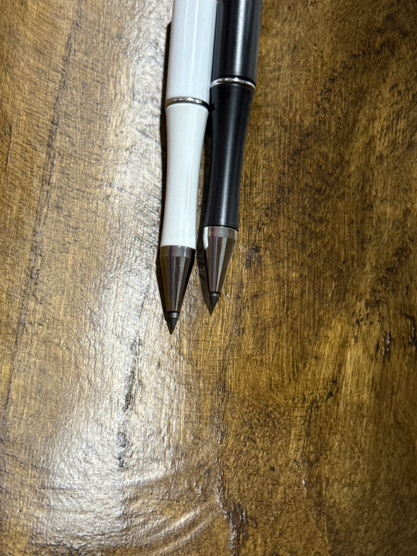 Bead-able Plastic Pencil Refillable white or Black Color Options