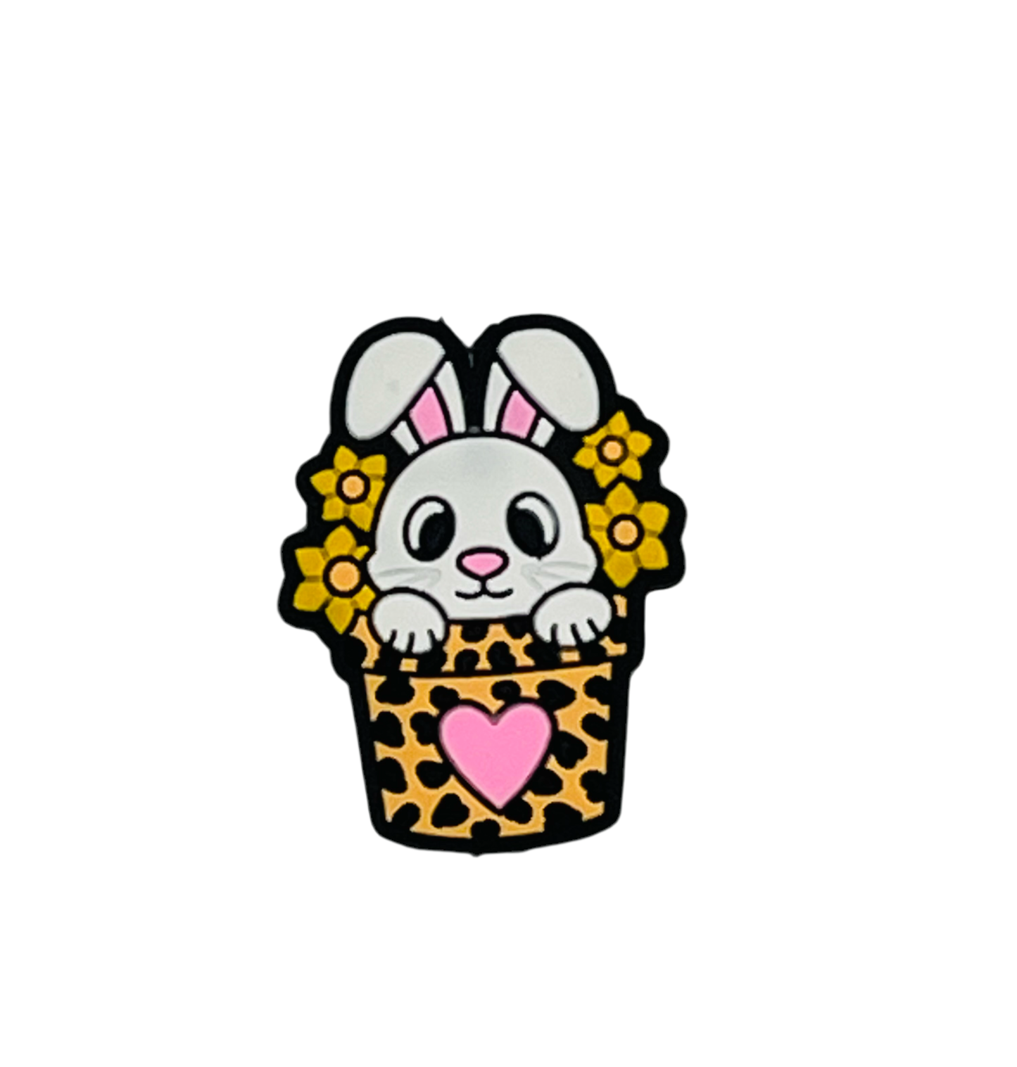 Bunny Silicone Focal Bead Easter Bead