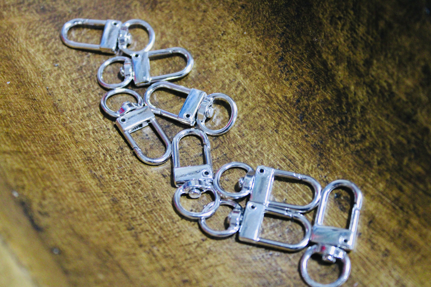 Swivel Silver Clasp Phone Charm Making 8 Count Bag