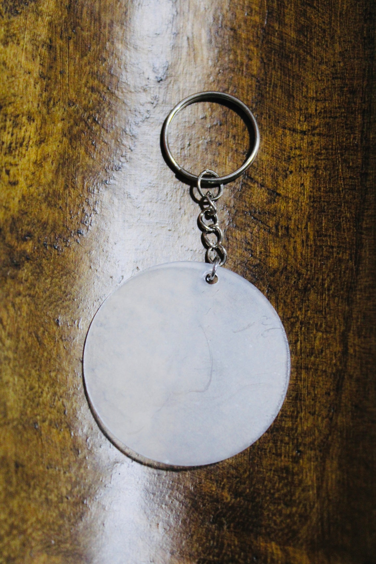 Thin Round Blank Keychain For UVDTF Transfer