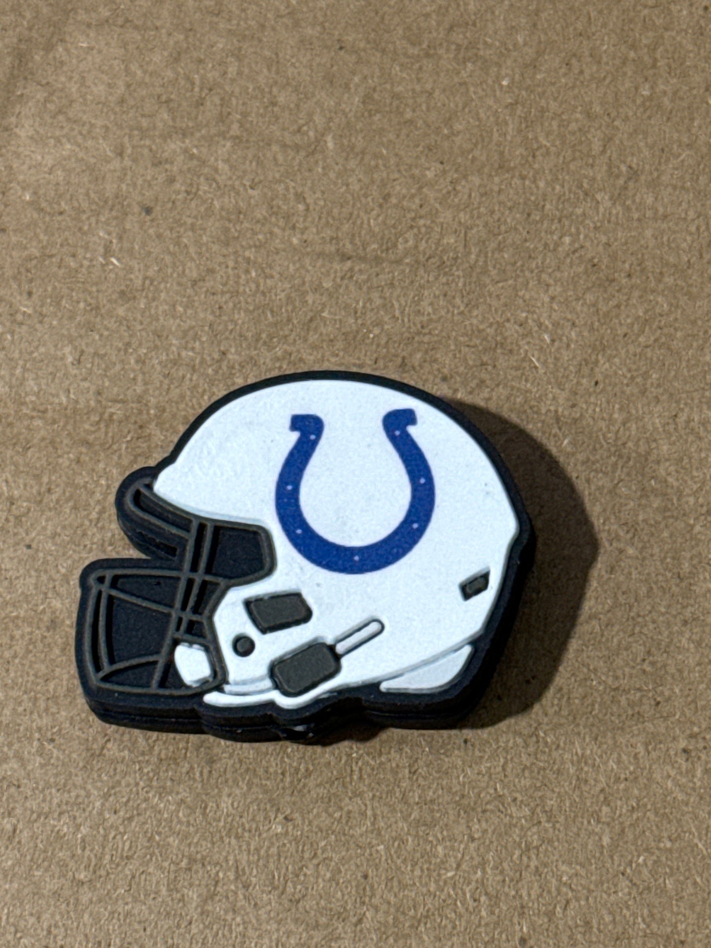 Football Helmet Silicone Focal Bead