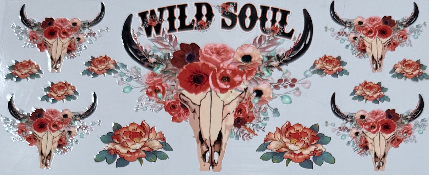 #29 Wild Soul 16oz UV DTF Decal Wrap