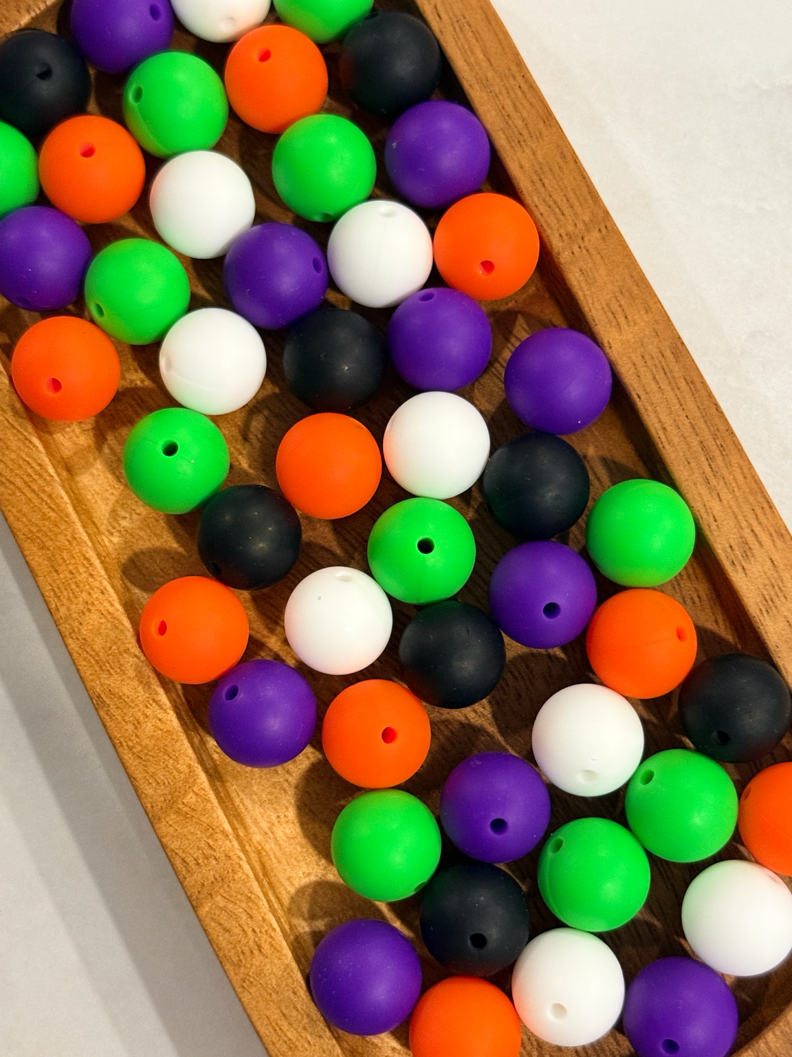 👻 Monster Mash – 15mm Matte Silicone Bead Mix | 60 Count