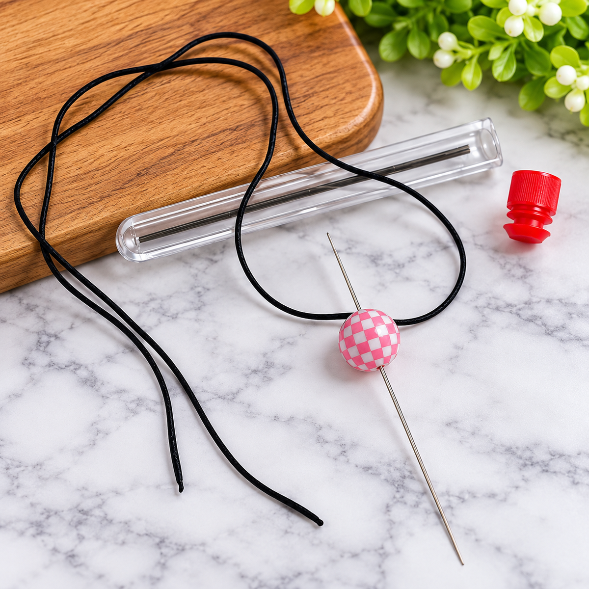 Stainless Steel Bead Threading Needles with Storage Bottle – 5ct | Jewelry Making Supplies