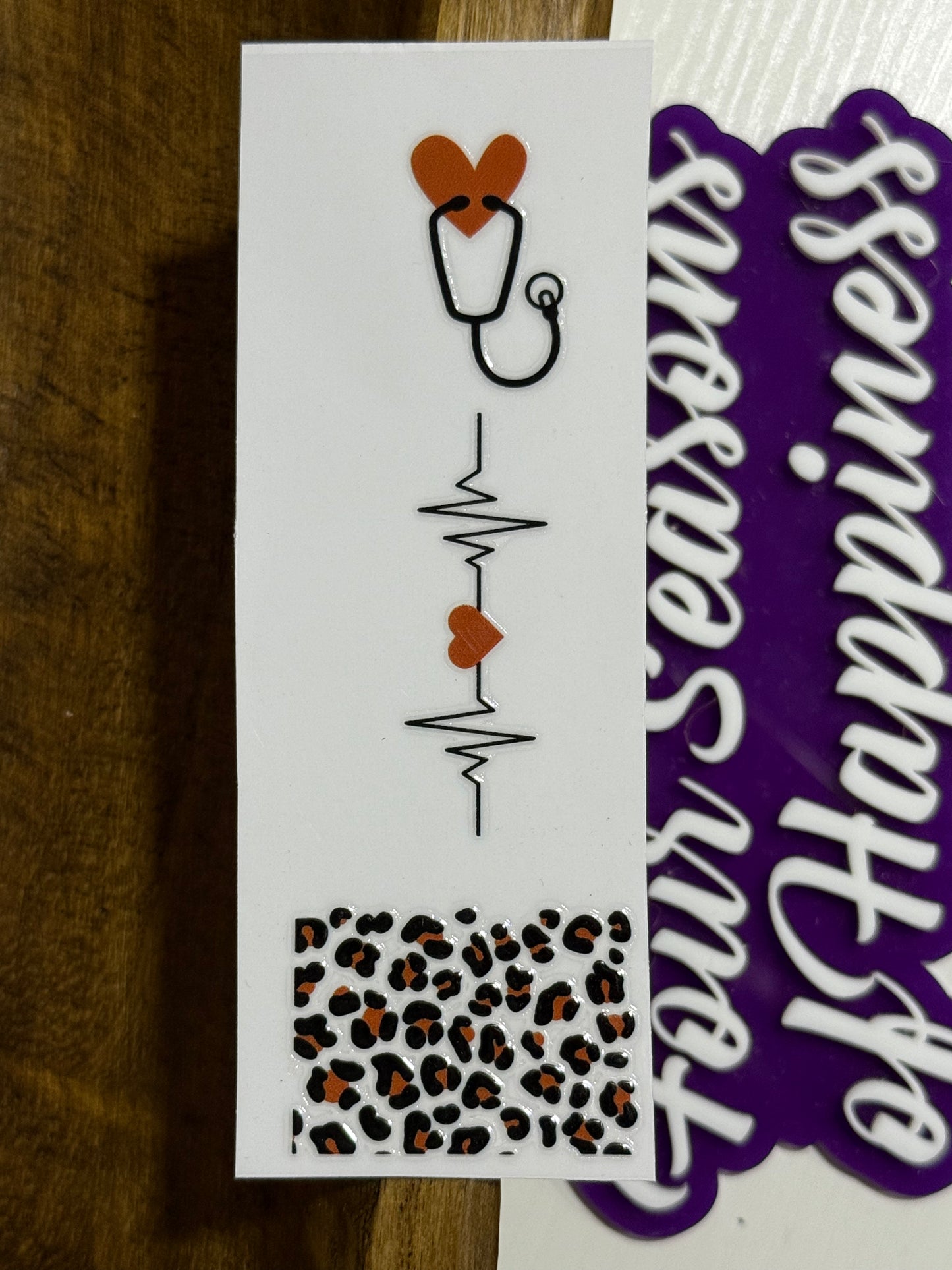 Bookmark Or Pen UVDTF Decal Multiple Color Option