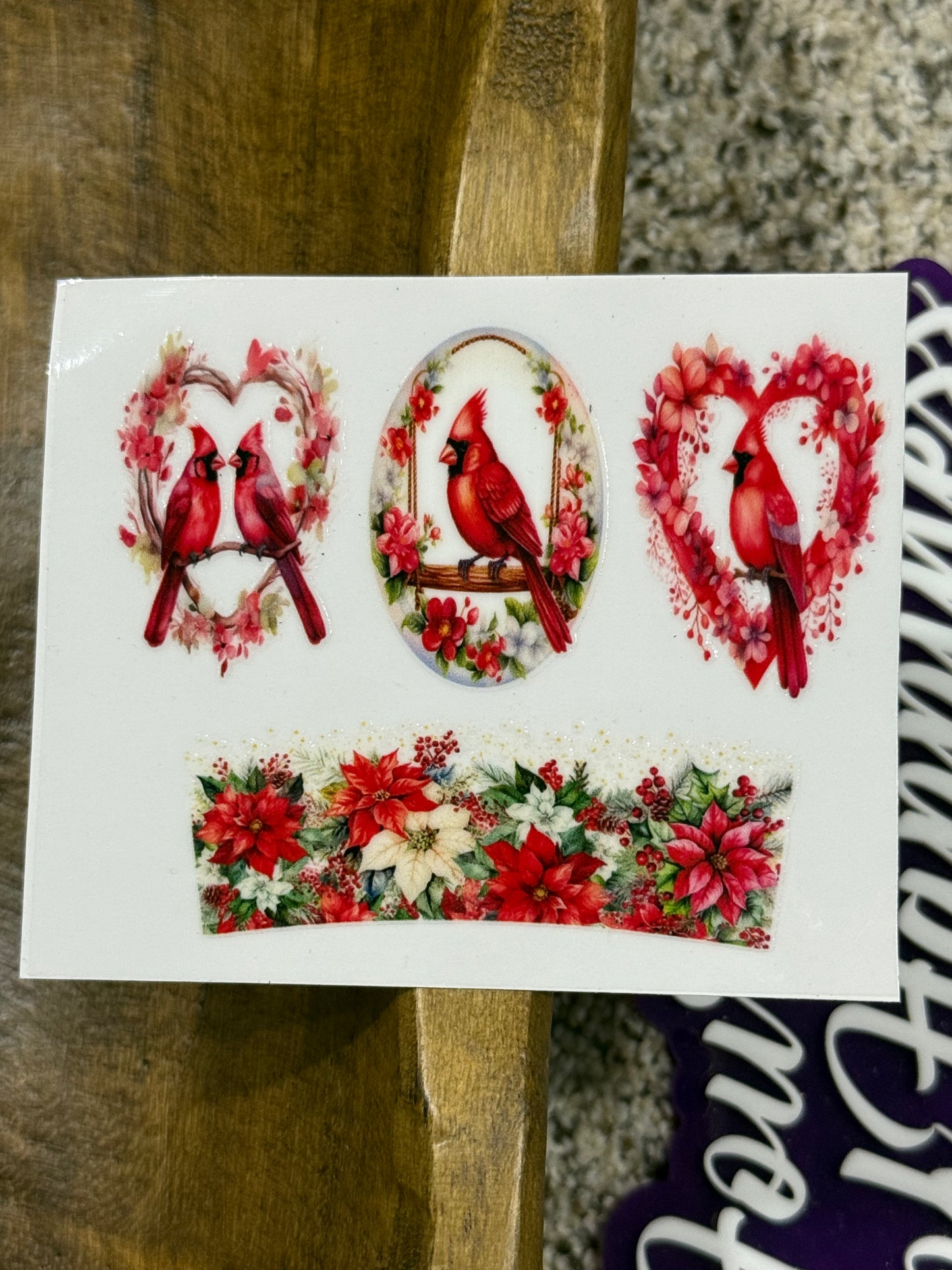 Mini Keychain Tumbler UVDTF Transfer