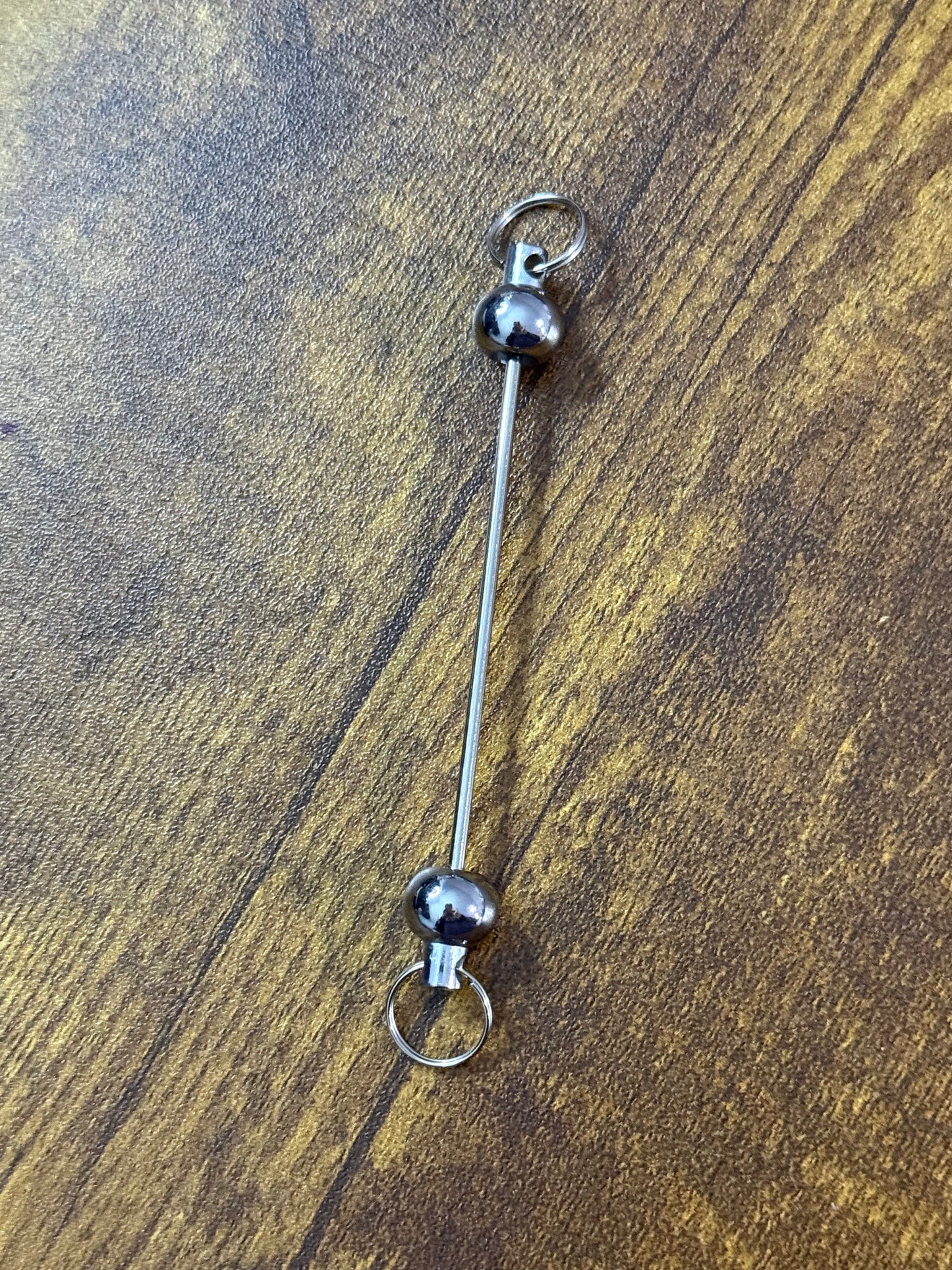 Bead-able Silver Bar / Wristlet / Keychain / Crafting