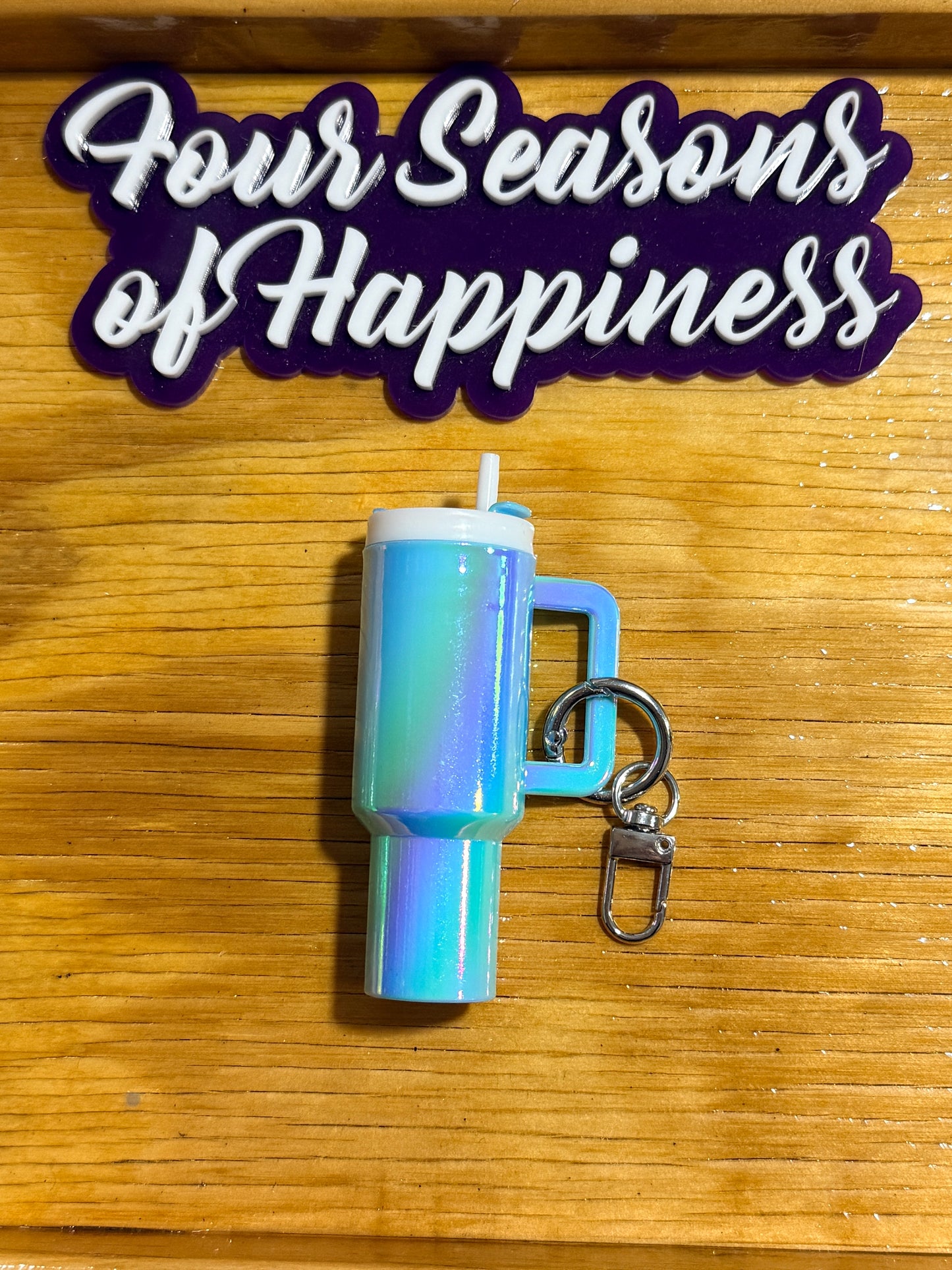 Create Happiness Mini Tumbler Charm Blanks – UVDTF DIY Cup Charms | Four Seasons of Happiness Pastel Collection