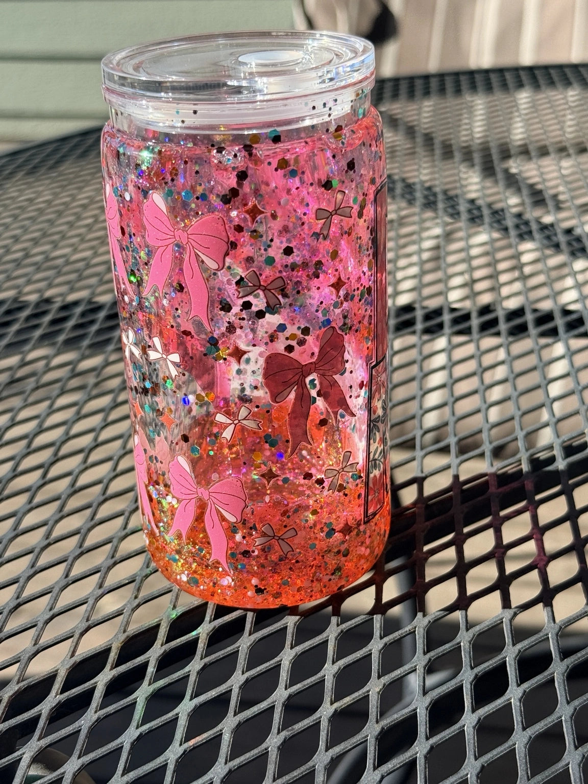 “Paws & Happiness Sparkle Cup – Dog Mom Glitter Snowglobe Tumbler”