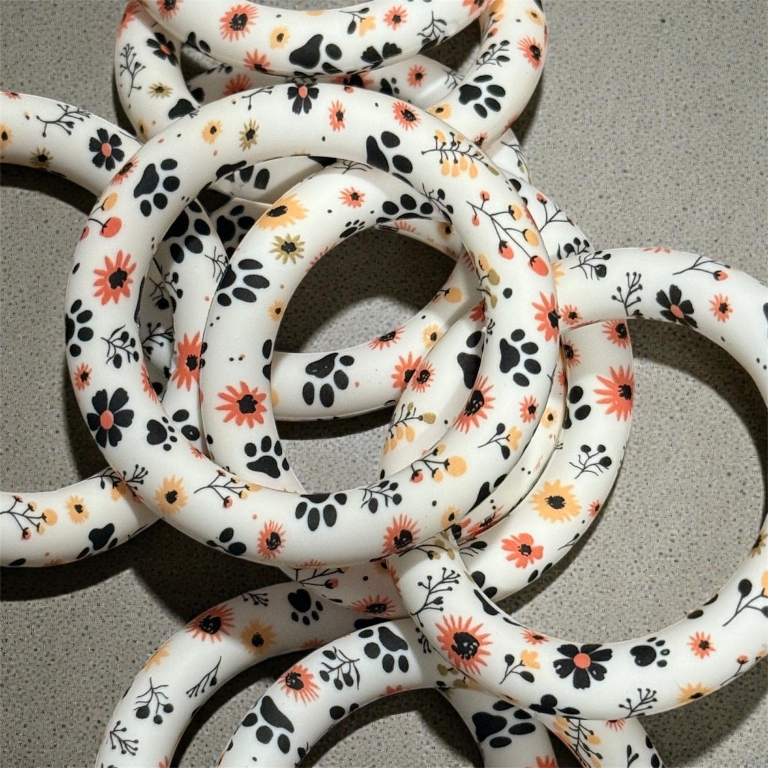 Big Circle of Happiness™ | 65mm Silicone Ring Beads for Bold Joyful Creations