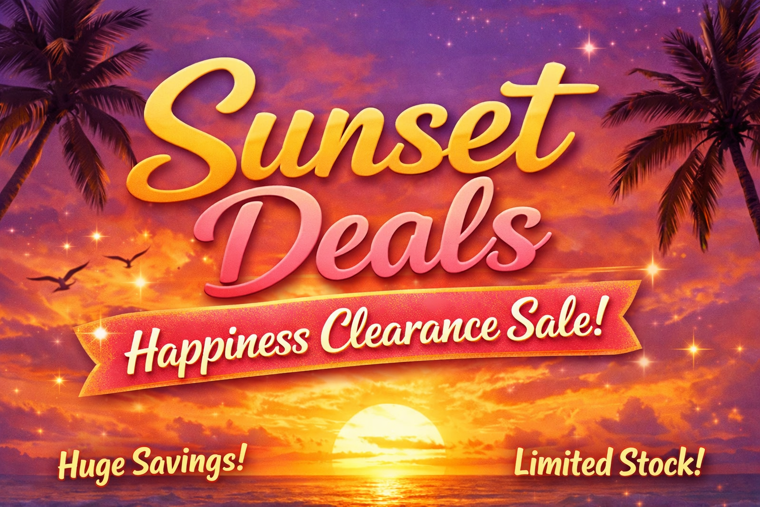 Sunset Deals | Happiness Clearance Sale on Handmade Gifts, Craft Supplies & Accessories