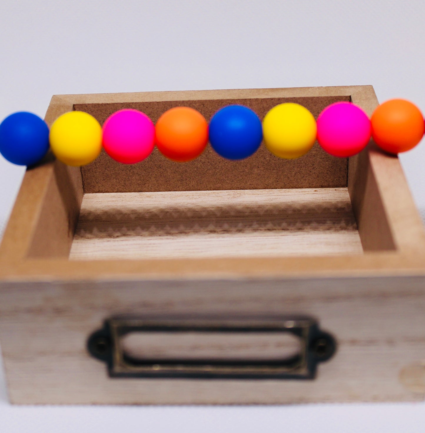 Rainbow Bead Mix 60 Count 15mm Multicolor Silicone Bead Pack Yellow Hot Pink Royal Blue Orange