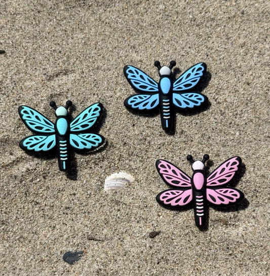 Dragonfly Dreams Silicone Focal Beads – Colorful Beadable Craft Charms for Pens, Keychains & Jewelry | Four Seasons of Happiness