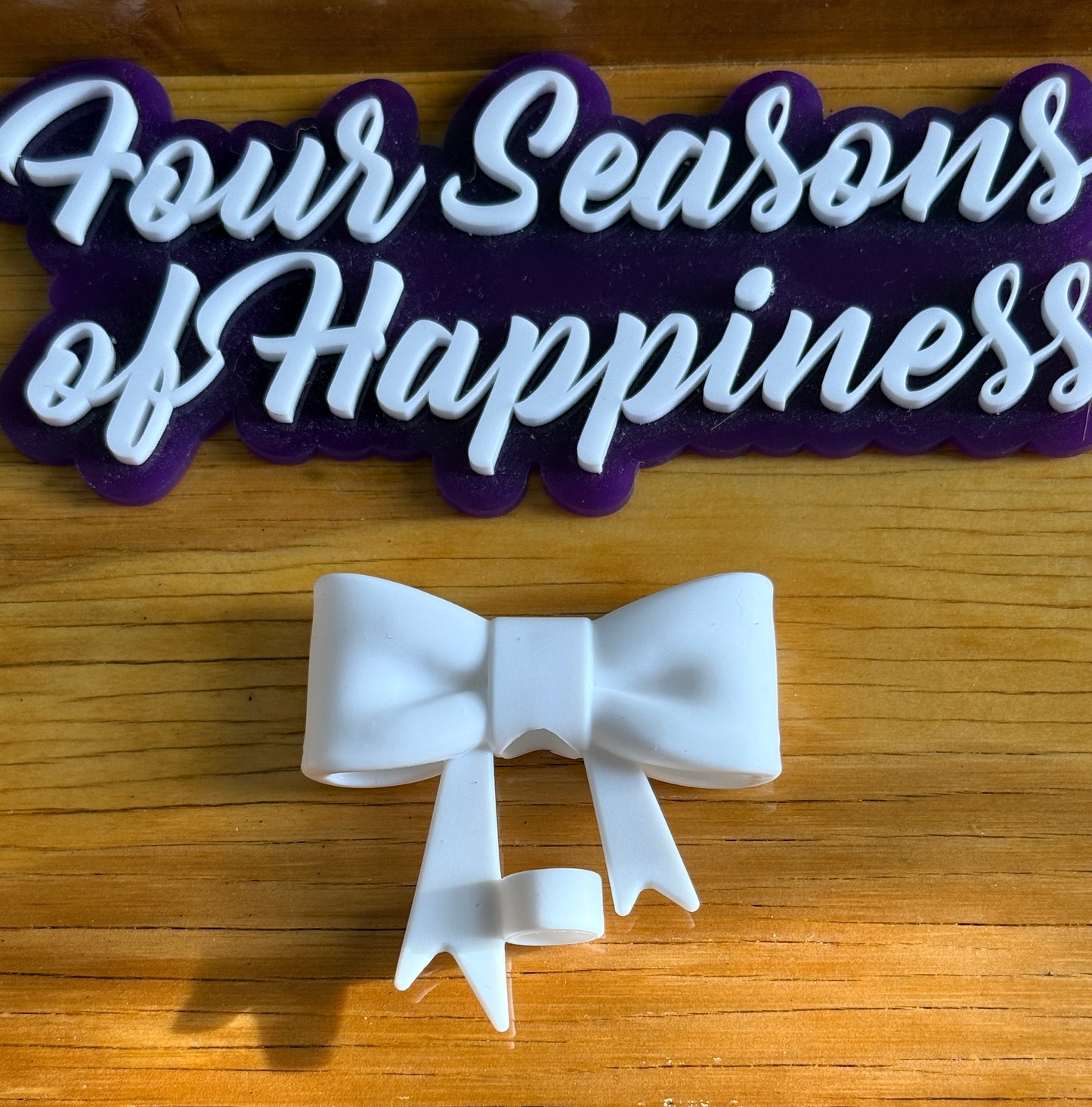 Create Happiness Bow Straw Charms – Silicone Cup Straw Accessories | Four Seasons of Happiness
