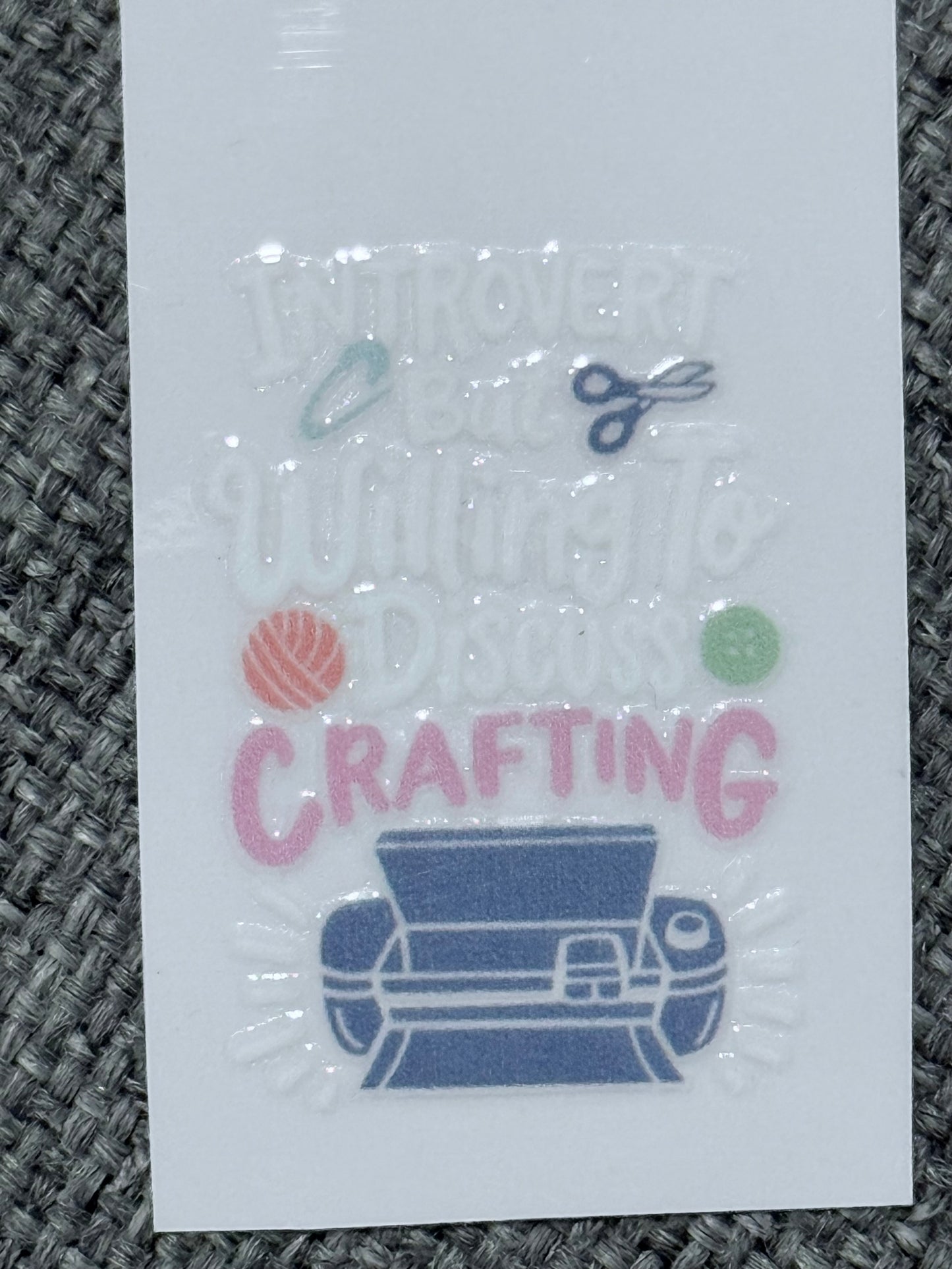 Crafting Obsessed – 2x2 UV DTF Decal
