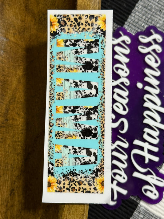 Bookmark Or Pen UVDTF Decal Multiple Color Option