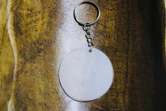 Thin Round Blank Keychain For UVDTF Transfer