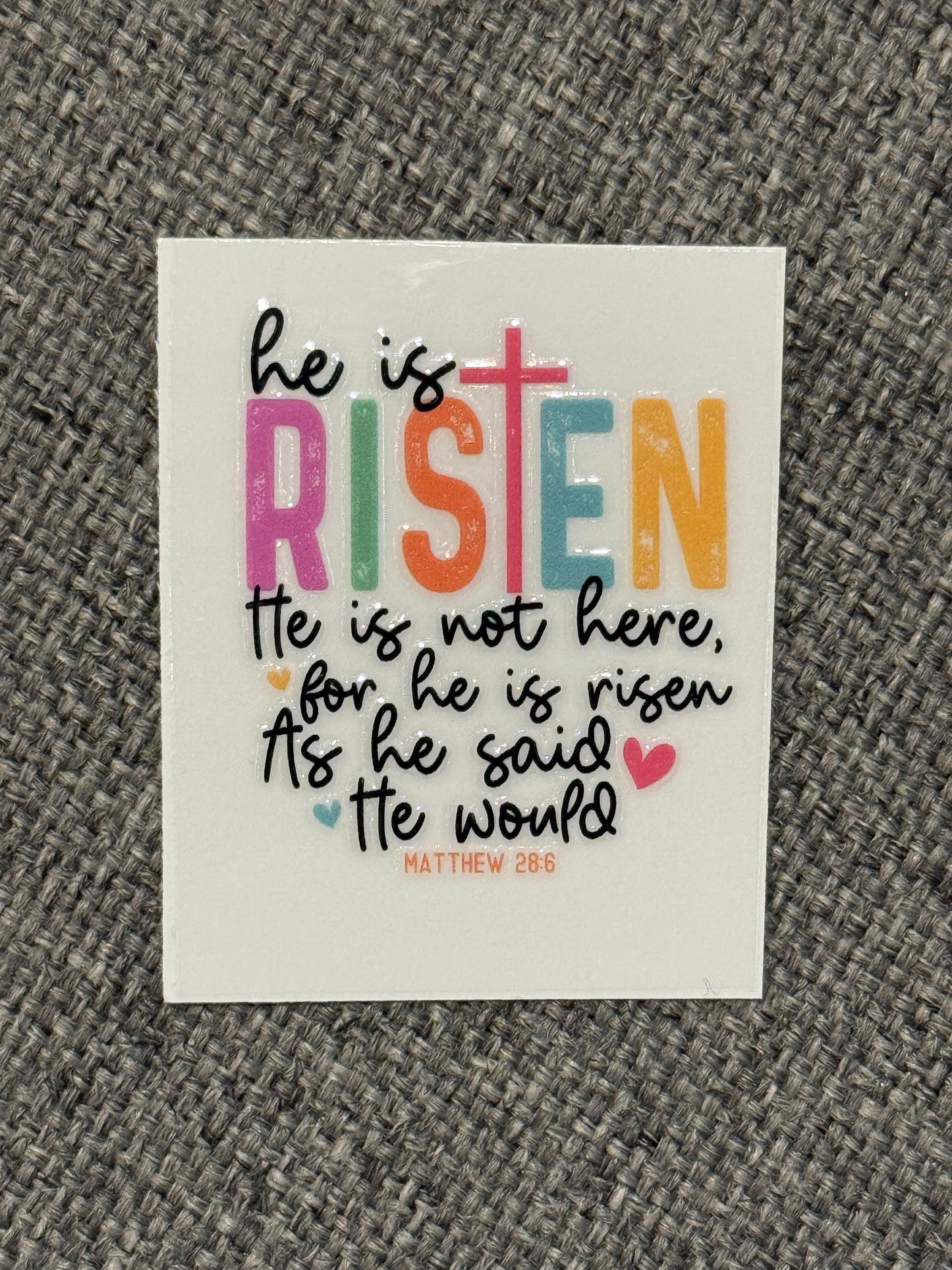 2x2 UV DTF Decal – Christian / Faith / Inspirational Cup Sticker