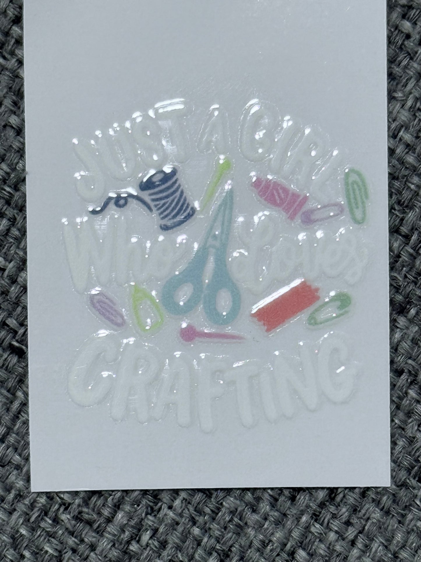 Crafting Obsessed – 2x2 UV DTF Decal