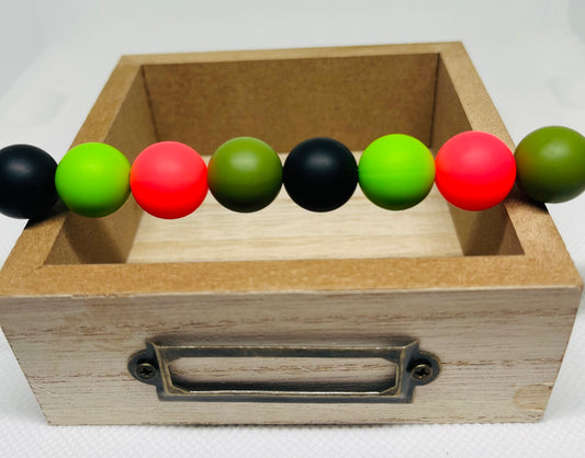 Watermelon Bead Mix 15mm Silicone 60 Count Watermelon Mix Beads/Pen Beading/Crafting