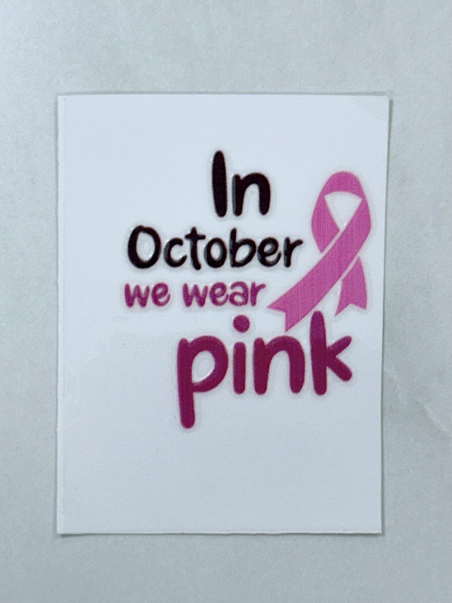 2x2 Breast Cancer Awareness UV DTF Decal – Fighters, Survivors & Hope