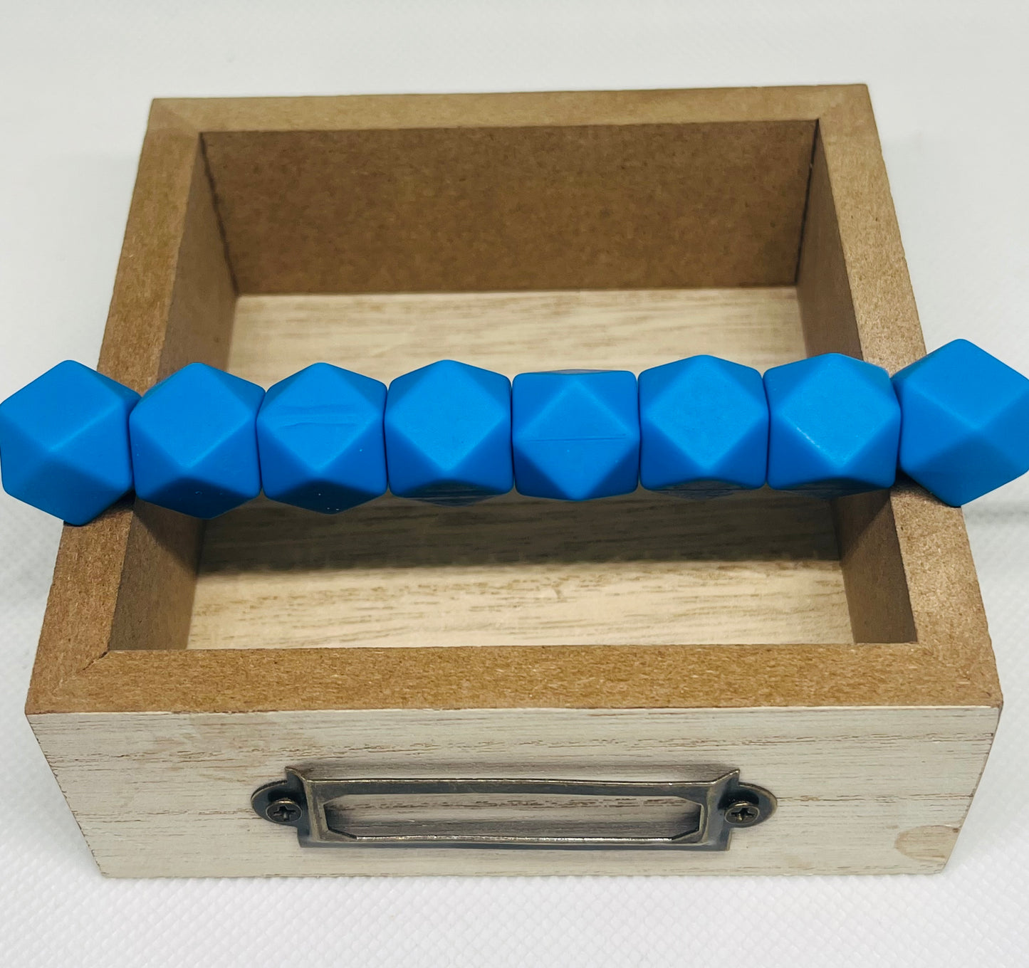 15 count 14mm Hexagon Silicone Solid Color Bead