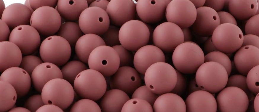 40 Count 12mm Silicone Bead Bag /Multicolor/Pen Beading/Crafting