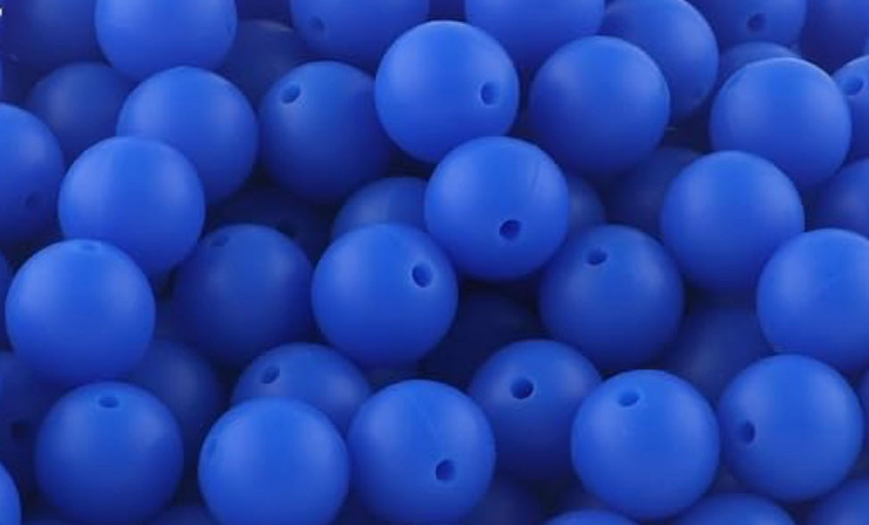 40 Count 12mm Silicone Bead Bag /Multicolor/Pen Beading/Crafting