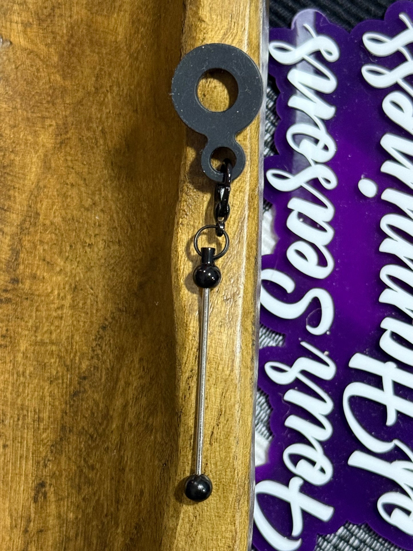 Silicone Blank Bead-able Straw Charm Multiple Color Options