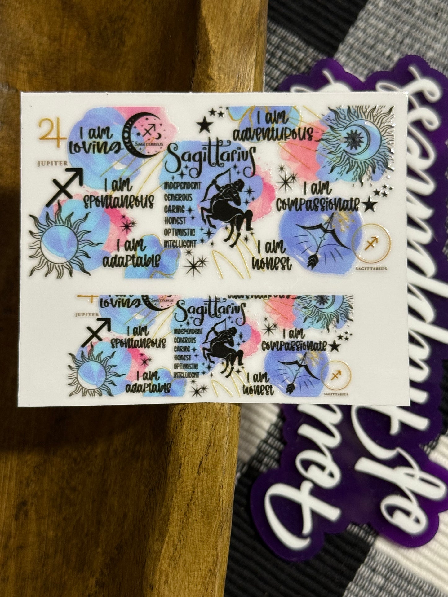 Mini Keychain Tumbler UVDTF Transfer