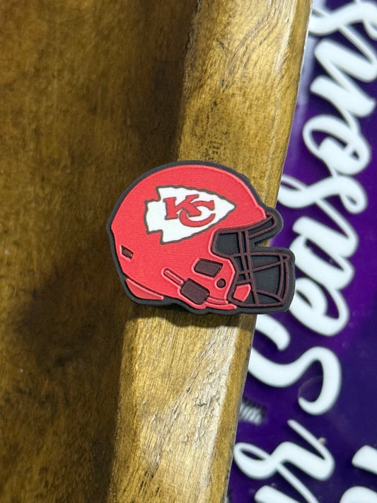 Football Helmet Silicone Focal Bead