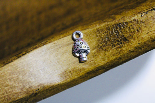 Leaf or Mushroom Mini Charm 20 Piece Bag Jewelry Making