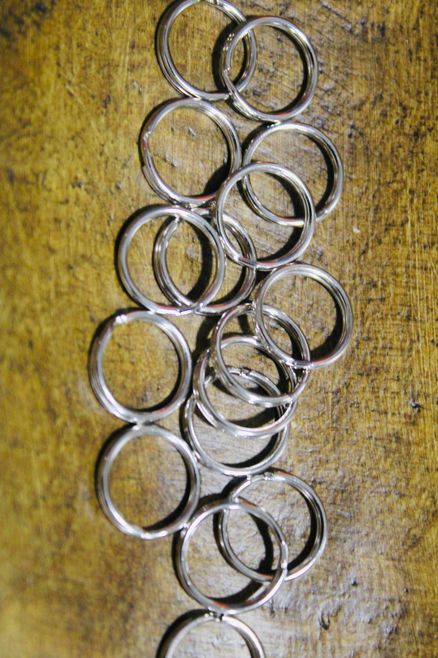 Mini Key Rings Silver 50 Count Bag