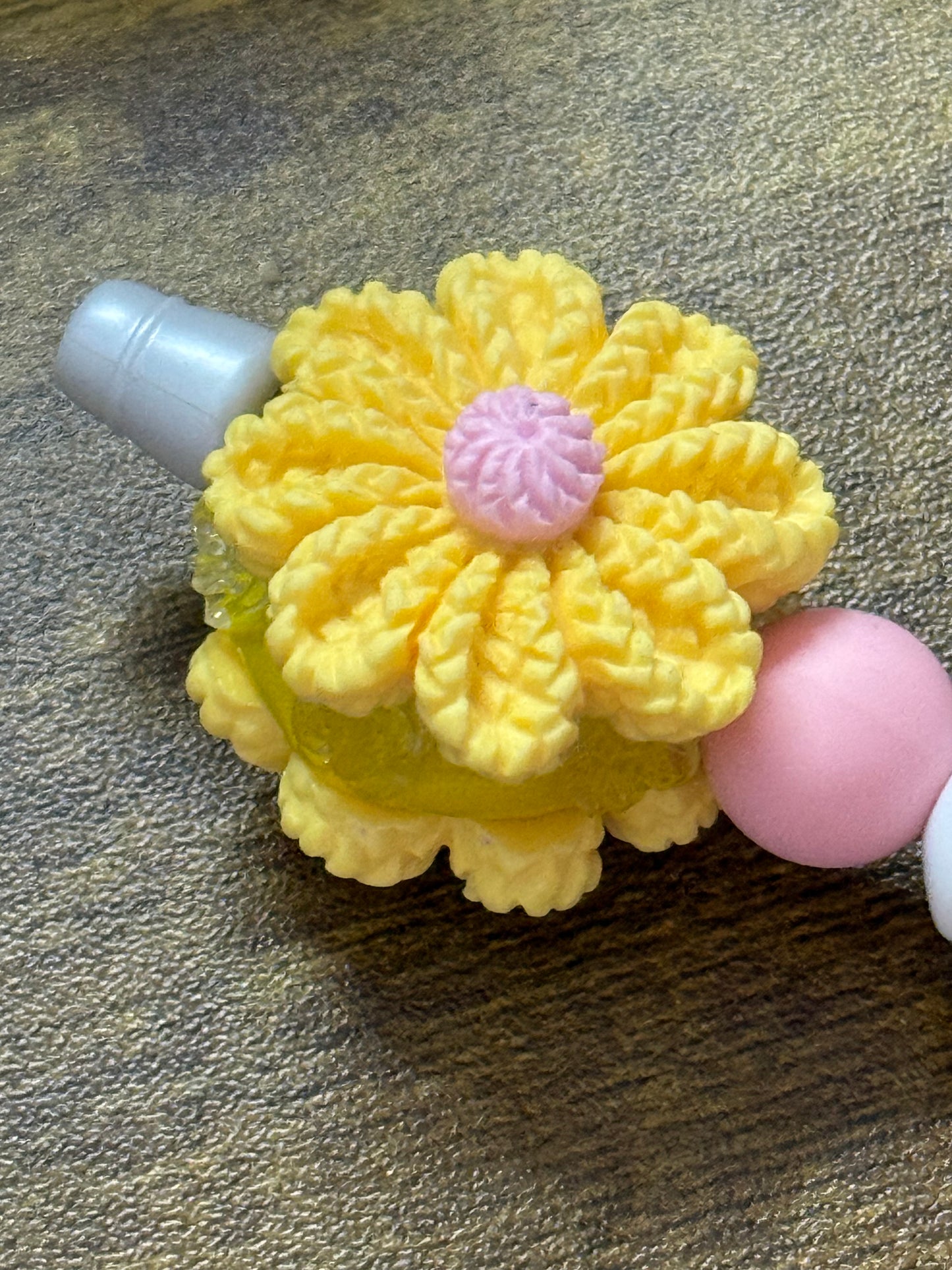 Polymer Clay Flower Resin Beads – Handmade Floral Focal Beads – Colorful 3D Craft Beads (Sold Individually)