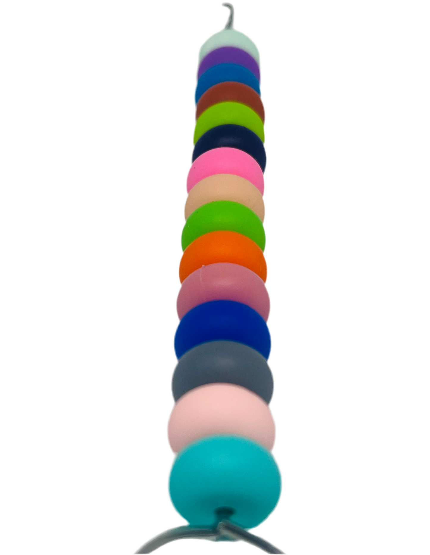 14mm Silicone Abacus (Biscuit) Spacer Bead Multiple Color 25 Count Bead Bag