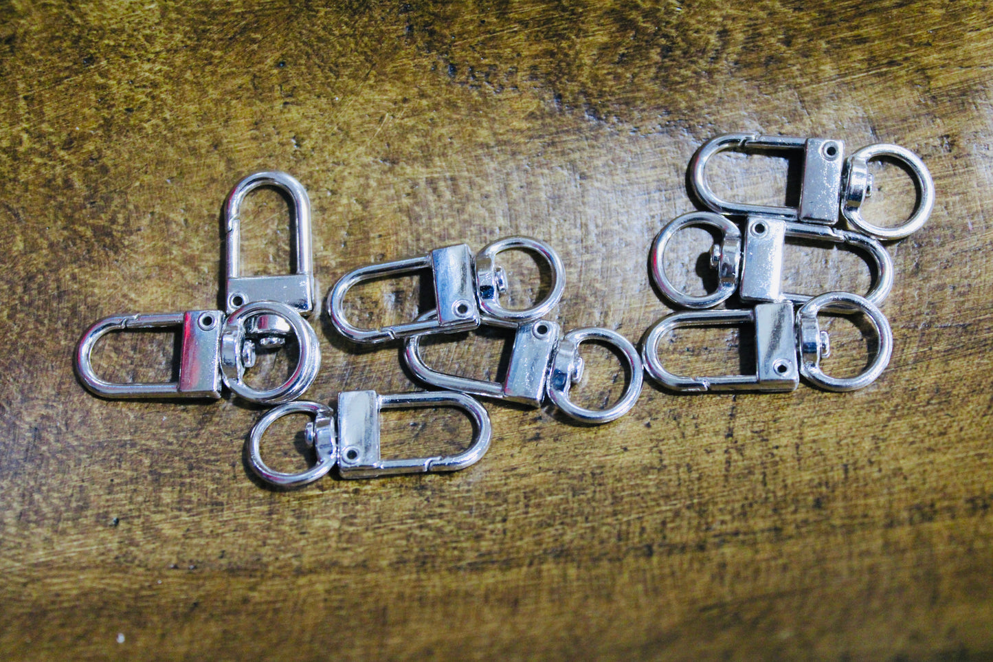 Swivel Silver Clasp Phone Charm Making 8 Count Bag