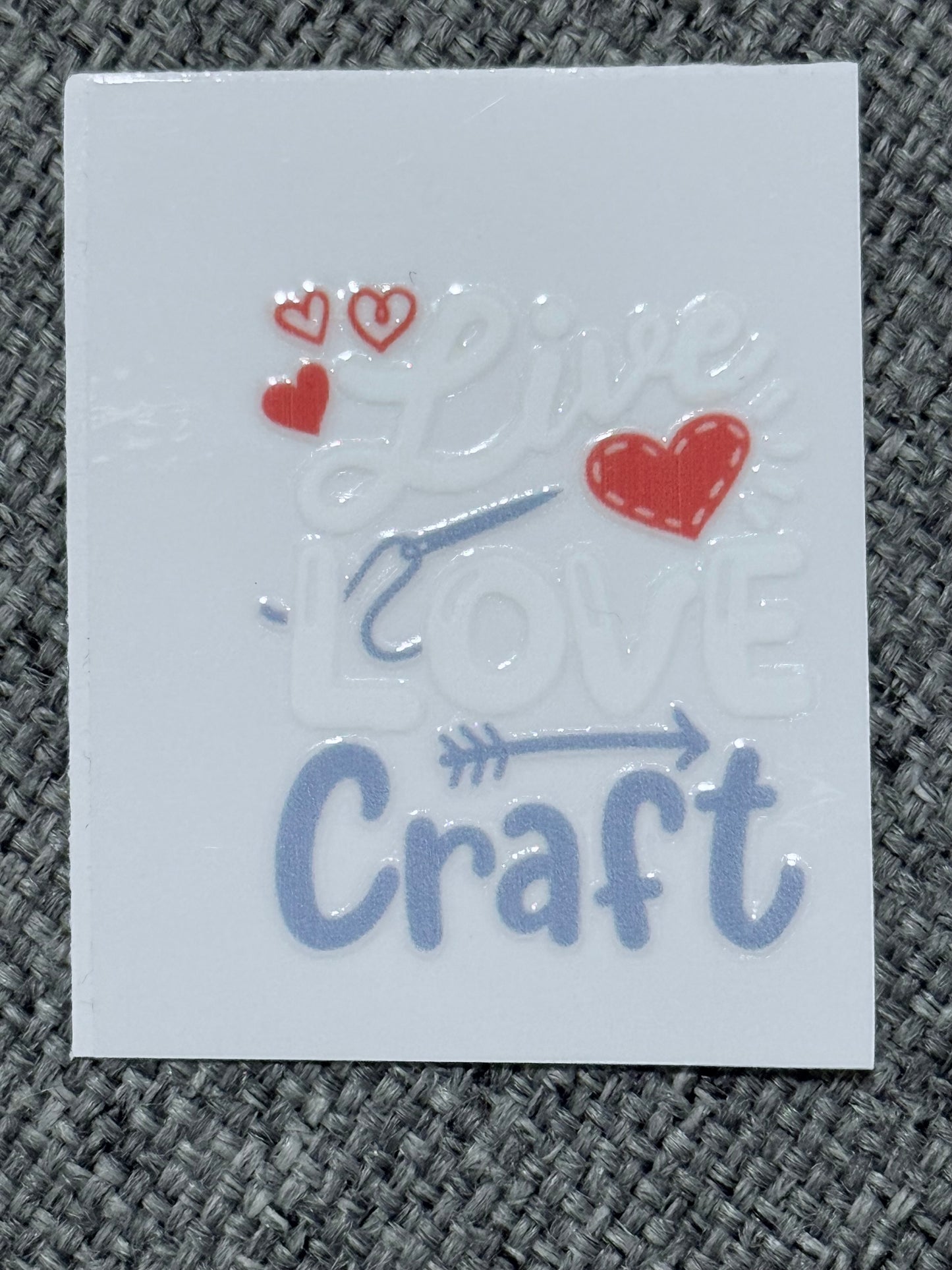 Crafting Obsessed – 2x2 UV DTF Decal