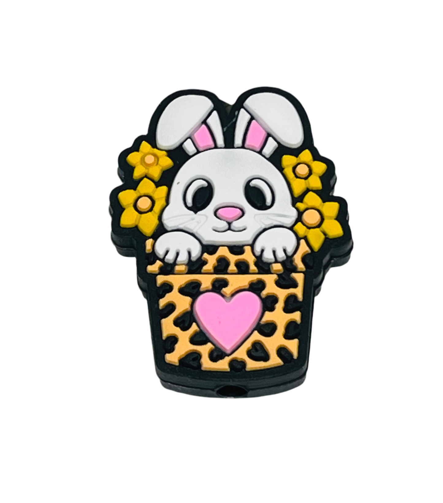 Bunny Silicone Focal Bead Easter Bead