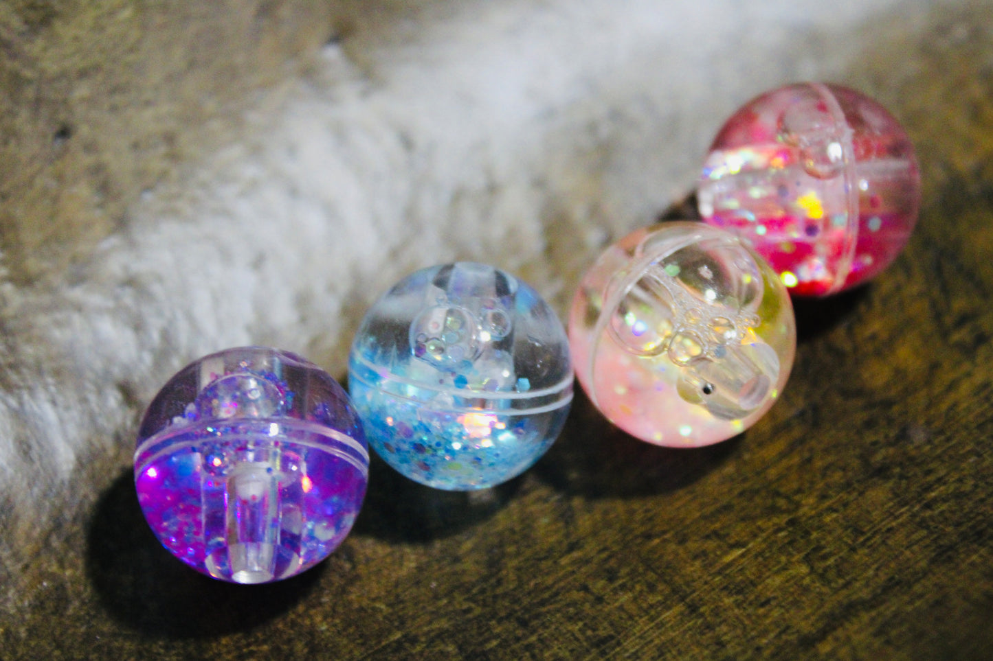 Water Glitter Beads Mixed Color Bead Mix Purple Red Peach Blue