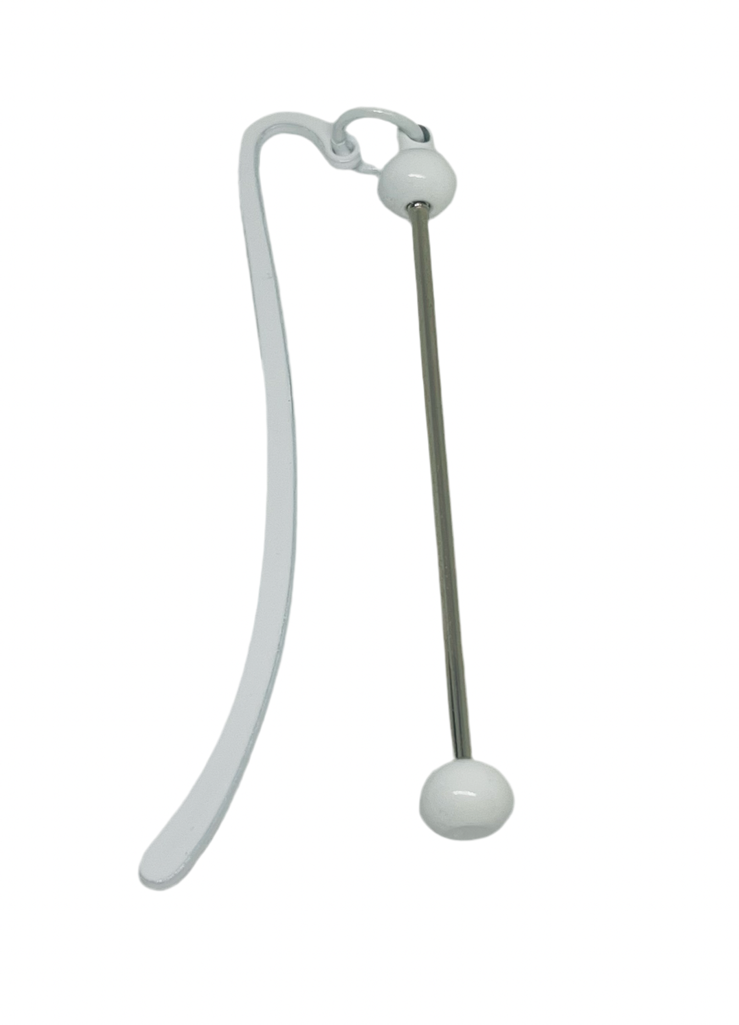 Bookmark Bead-able White Crafting Beading