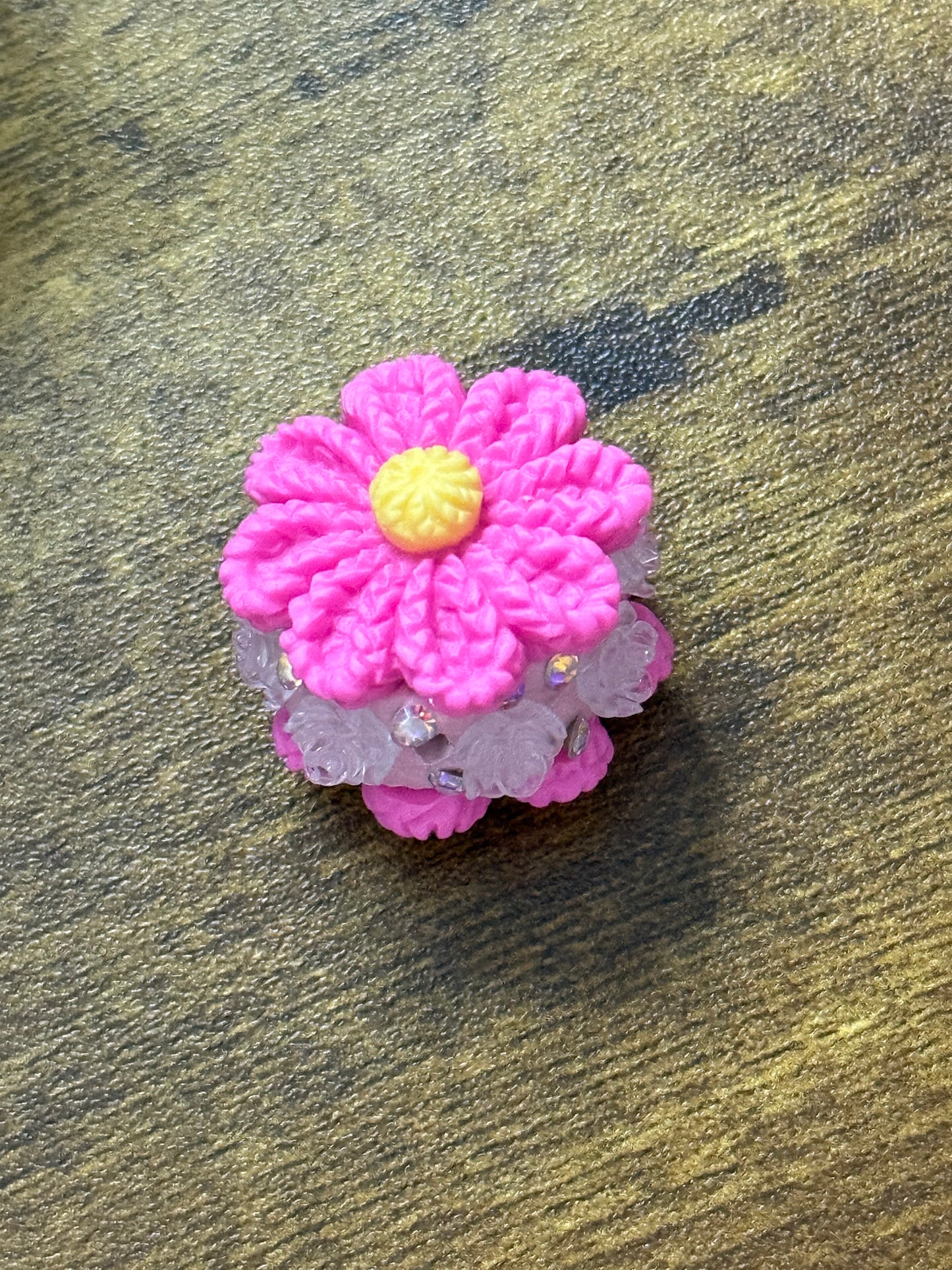 Polymer Clay Flower Resin Beads – Handmade Floral Focal Beads – Colorful 3D Craft Beads (Sold Individually)