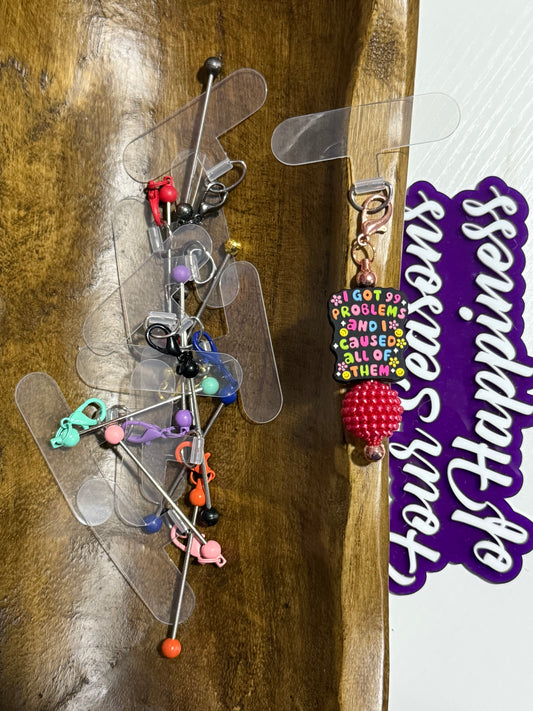 Beadable Phone chain Phone accessory