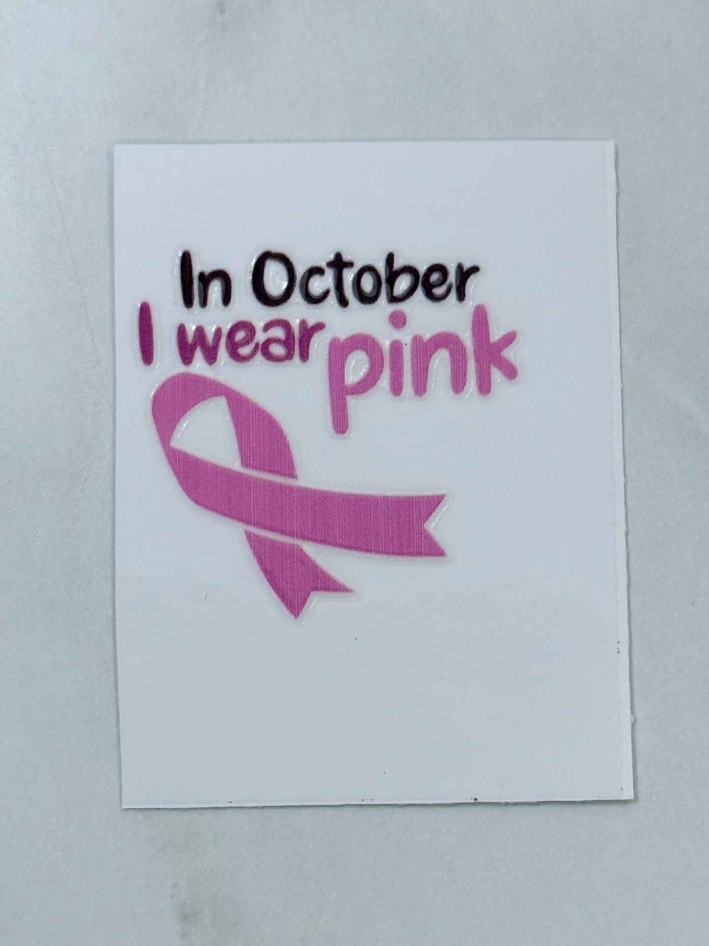 2x2 Breast Cancer Awareness UV DTF Decal – Fighters, Survivors & Hope