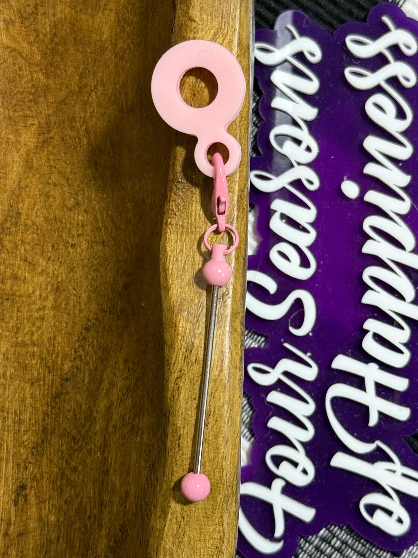 Silicone Blank Bead-able Straw Charm Multiple Color Options