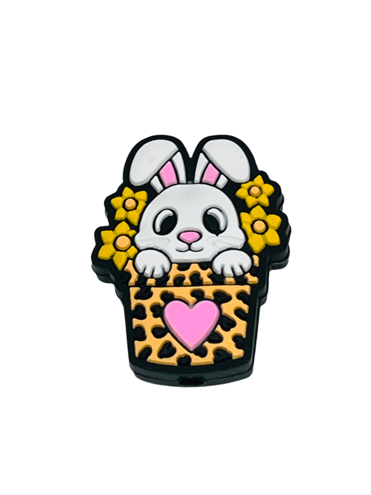 Bunny Silicone Focal Bead Easter Bead